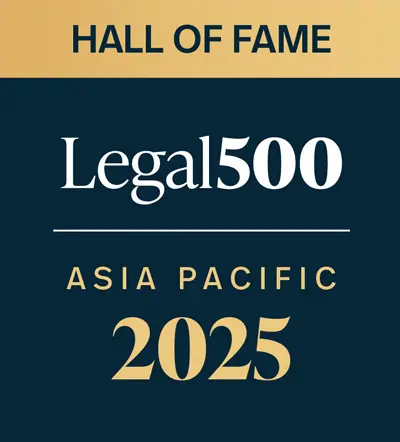 Legal500 Asia Pacific 2025 Hall of Fame awarded to Kherk Ying Chew