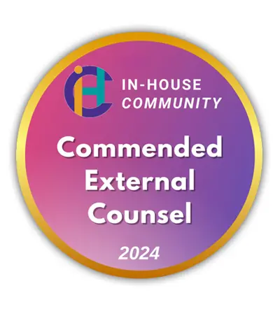 In-house Community Commended External Counsel 2024 awarded for Kherk Ying Chew